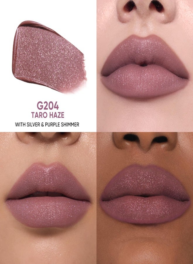 JUDYDOLL Matte Lip Cream, Smooth & Long-Lasting Velvet Lip Gloss, Red Lip Mud Non-fading Non-stick Cup, Cosmetics Makeup Care (G204 Taro Haze) - Image 2